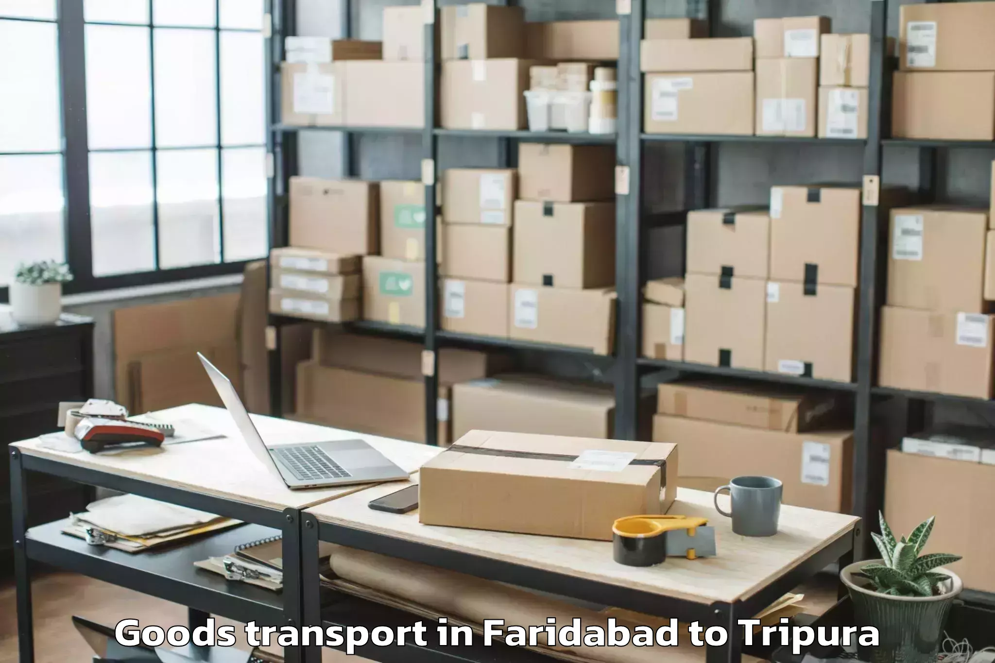 Easy Faridabad to Nit Agartala Goods Transport Booking